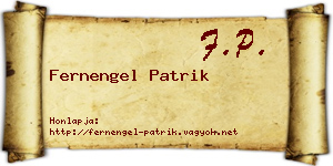 Fernengel Patrik névjegykártya